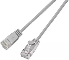 Wirewin SLIM KAT6A 10 Gigabit šviesus pakabinimo kabelis apvalus, U/UTP, Ø 3.6 mm, pilkas (SLIM-L-UU-K6A 0.15)