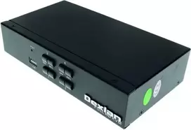 Dexlan HDMI 1.4 KVM Switch, 4K UHD, USB, 4 prievadų, stalinis (061093)