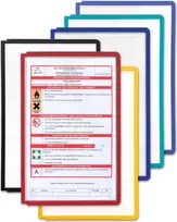 DURABLE SHERPA® PANEL A4 informacinis skydelis, 5 vnt. rinkinys, juodas 560609