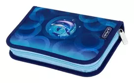 Herlitz Dolphin Ride mokyklinis penalas, 31 dalių, poliesteris, 205 x 140 x 38 mm 400205913