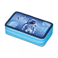 Herlitz dviejų skyrių penalas Cosmic Explorer, 23 dalys, 2 užtrauktukai, spalvotas vidus 400197545