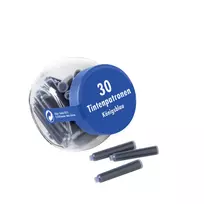 Pelikan 4001 Standard International Short rašalinės kasetės, karališkai mėlyna, trinamos ir nuplaunamos, 30 vienetų stikliniame indelyje 300003745