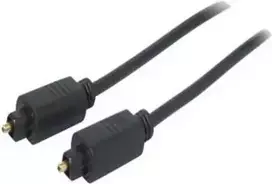 SHIVERPEAKS 3,0 m Toslink – Toslink optinis garso kabelis, auksuoti jungtys, juodas BS69004-3.0