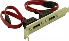 Delock 65116 vidinis 2x SATA į išorinį 2x eSATA laikiklis