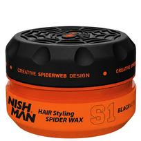 Nishman S1 Hair Styling Spider Wax Black Widow - plaukų formavimo vaškas, 150 ml