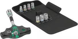 WERA Set with T-handle Ratchet 1/4" 9-piece in Case KRAFTFORM KOMPAKT 400 RA SET2