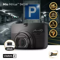 „Mio MiVue 945W Premium 4K“, „STARVIS 2“, „Wi-Fi“, „GPS“ vaizdo registratorius