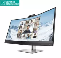 Monitorius - HP E34m G4 34" Lenktas WQHD Konferencijų Monitorius, Atnaujintas, Juoda