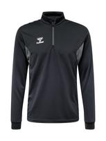Hummel Sportinio tipo megztinis 'AUTHENTIC' pilka / juoda / balta