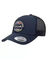 PEATY S PUBWEAR TRUCKER CAP - PLAYGROUND - NAVY (PPW-26-TRUC-PLAY-NVY)