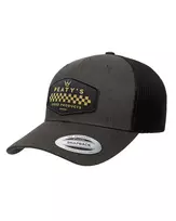 PEATY S PUBWEAR TRUCKER CAP - CHECKER - DARK HEATHER (PPW-26-TRUC-CHKR-DHG)