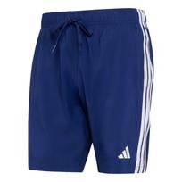 ADIDAS SPORTSWEAR Maudymosi šortai '3 STRIPES SWIM SHORTS 8' tamsiai mėlyna / balta