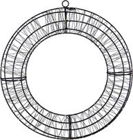 Dekoracija Žiedas su LED, AX5393600, D38 cm, juoda