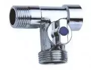Invena Trijų krypčių kampinis vožtuvas 1/2''x1/2''x3/4'' (ZW-16-W20)