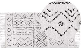 Beliani Kilimas ALKENT baltas 80 x 150 cm vilnonis