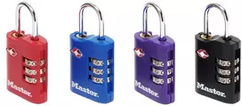 MSL MASTER LOCK 4686EURT lagamino spyna Bagažo užraktas su kombinacija Cinkas Juoda, Mėlyna, Violetinė, Raudona