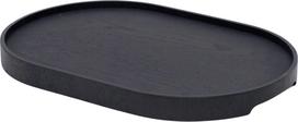 Bosign Padėklas Bosign ovalios formos gluosnio mediena su neslidžia danga matinės juodos spalvos M