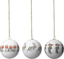 Design House Stockholm Kalėdiniai burbulai Elsa Beskow Children of the Forest, 3 vnt.