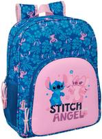 Safta Disney Stitch & Angel adaptable backpack 38cm