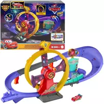 Mattel Fisher Barškutis Cars lenktynių trasa su Zygzaku McQueenu