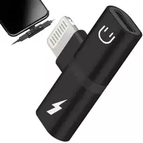 Lightning adapteris 2 in 1, ausinėms ir įkrovimui, tinka iPhone, iPad