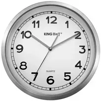 King Hoff Sieninis laikrodis, nerūdijantis plienas, Ø34 cm, 1.5V R6 AA baterija, KH 5026, Kinghoff