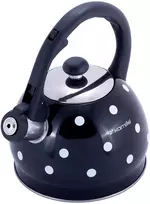 Nerūdijančio plieno arbatinukas su švilpuku, 2,0 l (juodas), 1070 BL, Kamille