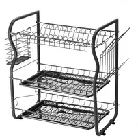 Rosberg 55R53000OB indų džiovyklė, 3 lygiai, 43×24×45 cm, juoda