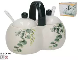 Cukrinė / druskinė su šaukšteliu 250 ml, 9x16,5x12,4 cm, KITCHEN&GO