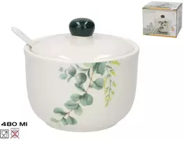 Cukrinė su šaukšteliu 480 ml, 11,5x11,5x11 cm, KITCHEN&GO