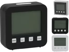 LCD žadintuvas 8,8 x 8,9 cm, 2 rūšių, DECORLIFE