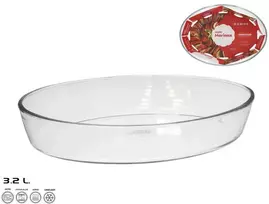 Stiklinė kepimo forma 35x24,5x6,5 cm 3,2 l, MARINEX. Pagaminta Brazilijoje