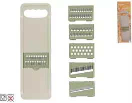 Daržovių tarka su 6 peiliukais, žalia, 2 x 31,5 x 10,3 cm, KITCHEN&GO