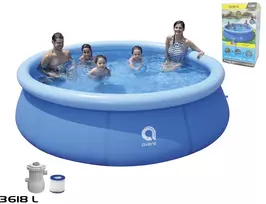 Pripučiamas baseinas su filtru, 3618L, 300 cm x 300 cm, aukštis 76 cm AVENLI