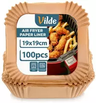 Air Fryer įdėklai 19x19 cm, 100 vnt., 279045, VILDE