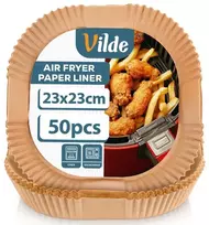 Air Fryer įdėklai 23x23 cm, 50 vnt., 279046, VILDE