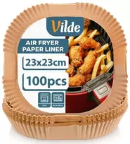 Air Fryer įdėklai 23x23 cm, 100 vnt., 279047, VILDE