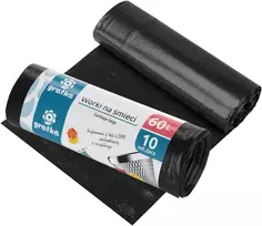 Šiukšlių maišai 60 l LDPE, 10 vnt., 4.5 x 16 x 4.5, 10707, Gratka