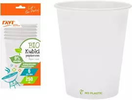 BIO popieriniai puodeliai, 250 ml, 6 vnt., balti, 8 x 13 x 26, 30309, Simple Solution