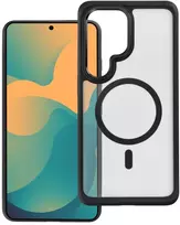 Dėklas na Samsung A27 / A36 / A37 / A56 Forcell F-Protect Smoke Hybrid Premium Lite zgodne su MagSafe juoda 0INT