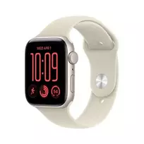 Apple Watch SE 3 GPS 44mm Starlight Aluminium Case with Sand Sport Band - M/L - MJL54ET/A