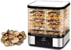 LTC 7 padėklų metalinė maisto džiovykla grybams ir vaisiams, su ekranu, 380 W