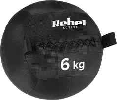 Medicininis kamuolys fitneso ir reabilitacijos pratimams, 6kg, REBEL ACTIVE