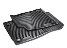 VAG Audi A8 Visos Oro Sąlygos Juodos Priekinės Gumos Kilimėliai Originalūs 4N2061501041