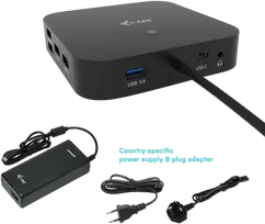 I-tec USB-C HDMI DP prijungimo stotelė su 100 W PD