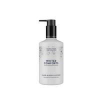 Scottish Fine Soaps Winter Comforts drėkinamasis pienelis rankoms ir kūnui kvepalai Toasted Marshmallow & Caramel 300 ml