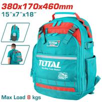 Įrankių kuprinė TOTAL, 8 kg, 380x170x460 mm, THBP02025