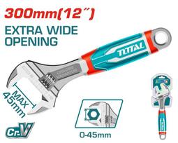 Reguliuojamas raktas TOTAL, CR-V, 0-41 mm, 300 mm, THT101126