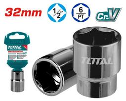 Šešiakampė galvutė TOTAL, CR-V(50BV30), 1/2", 32 mm, ilgis 38 mm, THTST12321