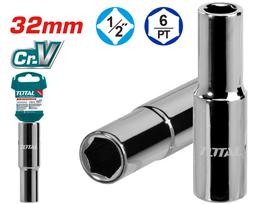 Šešiakampė prailginta galvutė TOTAL, 1/2", 50BV30, 32 mm, ilgis 76 mm, THTST12323L